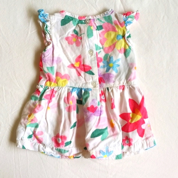 carter's floral viscose dress 3 months baby girl - Picture 5 of 6